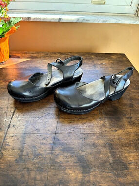 Dansko Black Platform Heels